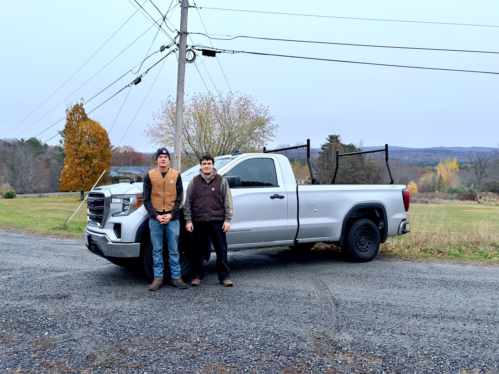 Brad's service truck ready to help, parked outdoors.
